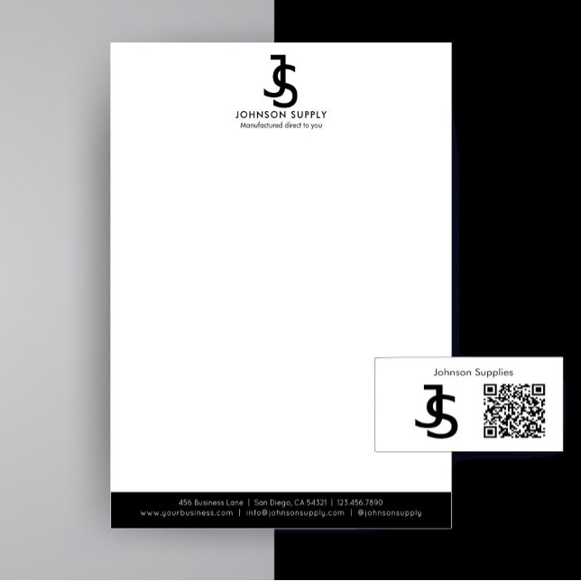 Moderne Firmenmonogramm-Logo für Unternehmen mit i Briefbogen (Add your own initials to create your own branding logo.)