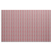 Moderne Fische der Mitte des Jahrhunderts, rot und Stoff (Yard (91,4 cm))