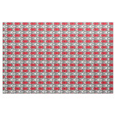 Moderne Fische der Mitte des Jahrhunderts, rot und Stoff (Fat Quarter (45,7 x 55,9 cm))