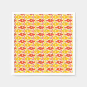 Moderne Fische der Mitte des Jahrhunderts, Serviette