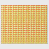 Moderne Fische, gelb und orange Geschenkpapier (Flach)