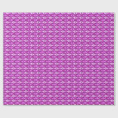 Moderne Fische, Orchideen und Fuchsia Geschenkpapier (Flach)