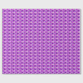 Moderne Fische, rosa und violett Geschenkpapier (Flach)