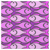 Moderne Fische, rosa und violett Stoff (Nahaufnahme)