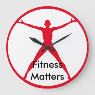 Moderne Fitness Große Wanduhr