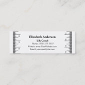 Moderne Fitness Mini Visitenkarte (Rückseite)