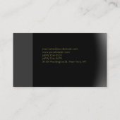 Moderne Fitness Personal Training Business Card Visitenkarte (Rückseite)