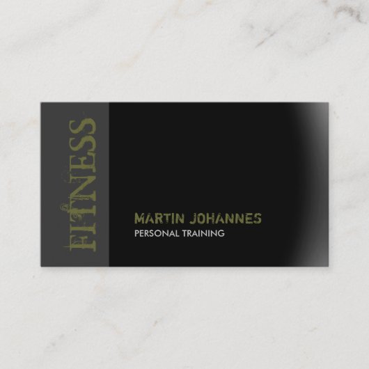 Moderne Fitness Personal Training Business Card Visitenkarte (Vorderseite)