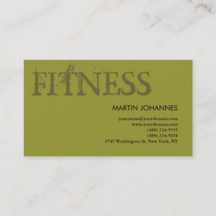 Moderne Fitness-Personaltraining Visitenkarte
