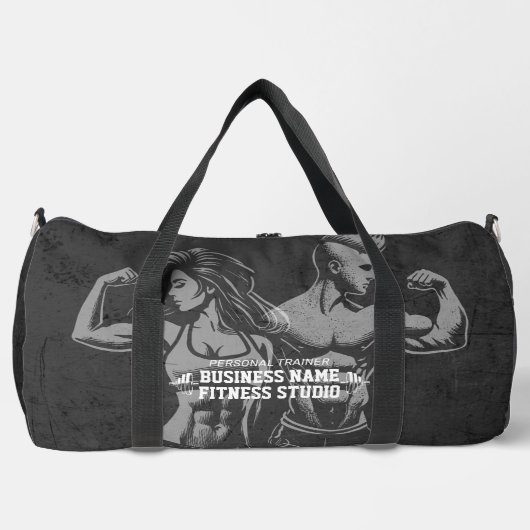 Moderne Fitness Trainer Bodybuilding Gym Instructo Duffle Bag (Vorderseite)