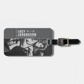 Moderne Fitness Trainer Bodybuilding Gym Instructo Gepäckanhänger (Vorderseite horizontal)