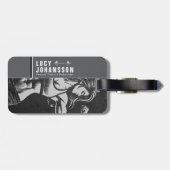 Moderne Fitness Trainer Bodybuilding Gym Instructo Gepäckanhänger (Rückseite horizontal)