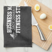 Moderne Fitness Trainer Bodybuilding Gym Instructo Geschirrtuch (Viertel Falte)