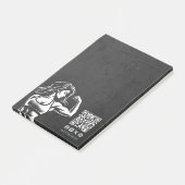 Moderne Fitness Trainer Bodybuilding Gym Instructo Post-it Klebezettel (angewinkelt)