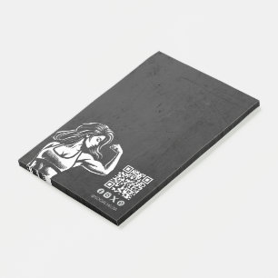 Moderne Fitness Trainer Bodybuilding Gym Instructo Post-it Klebezettel