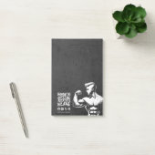 Moderne Fitness Trainer Bodybuilding Gym Instructo Post-it Klebezettel (Büro)