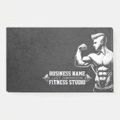 Moderne Fitness Trainer Bodybuilding Gym Instructo Post-it Klebezettel (Vorderseite)
