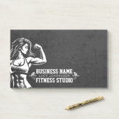 Moderne Fitness Trainer Bodybuilding Gym Instructo Post-it Klebezettel (Auf Schreibtisch)