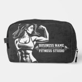 Moderne Fitness Trainer Bodybuilding Gym Instructo Waschbeutel (Vorderseite)