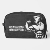 Moderne Fitness Trainer Bodybuilding Gym Instructo Waschbeutel (Vorderseite)