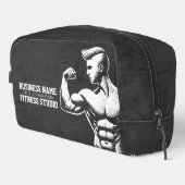 Moderne Fitness Trainer Bodybuilding Gym Instructo Waschbeutel (Rechte Ecke)