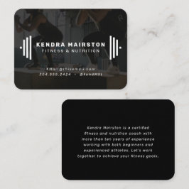 Moderne Fitness Trainer Visitenkarte mit Foto
