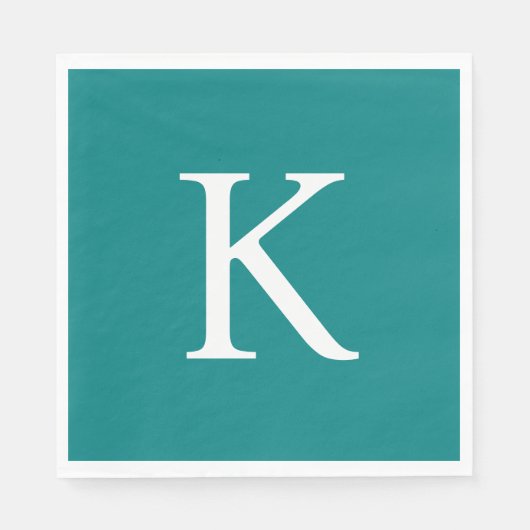 Moderne Flachbildaufnahmen Aquamarin Serviette (Vorderseite)