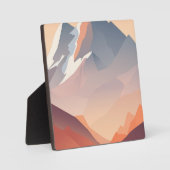 Moderne flache Berge Fotoplatte (Vorderseite)