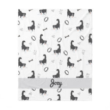 Moderne flache Design Border Collie & Knochen Must