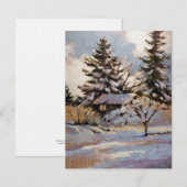 Moderne flache Note Card Dankeskarte (Vorne/Hinten)