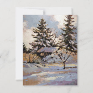 Moderne flache Note Card Dankeskarte