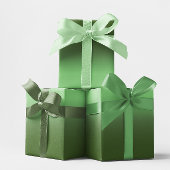 Moderne Fläche und grüner Wald Geschenkpapier Set