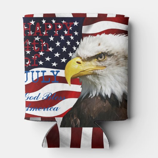 Moderne Flagge Amerikas 4. Juli GRILLEN Party Dosenkühler (Rückseite)