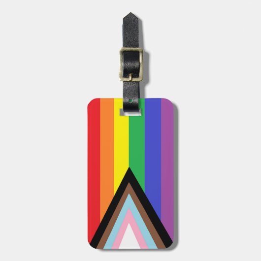 "Moderne Flagge" Gepäckanhänger (Vorderseite vertikal)