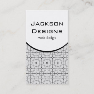 Moderne Flair Business Card, leicht grau Visitenkarte
