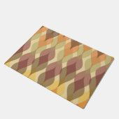 Moderne Flammenkunst des Mitteljahrhunderts Fußmatte (Schrägansicht)