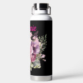 Moderne Flasche mit Blumengetränk nach Maß (Rückseite)