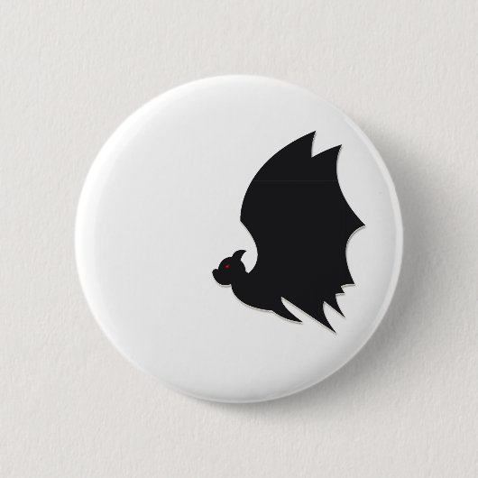 Moderne Fledermaus Button (Vorderseite)