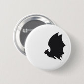 Moderne Fledermaus Button (Vorne & Hinten)