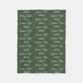 Moderne Fleece Personalisiert Name Baby Blanket (Vorderseite)