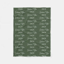 Moderne Fleece Personalisiert Name Baby Blanket