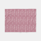Moderne Fleece Personalisiert Name Baby Blanket (Vorderseite (Horizontal))