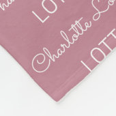 Moderne Fleece Personalisiert Name Baby Blanket (Ecke)