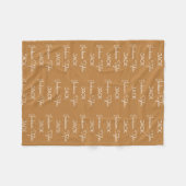 Moderne Fleece Personalisiert Name Baby Blanket (Vorderseite (Horizontal))
