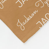 Moderne Fleece Personalisiert Name Baby Blanket (Ecke)