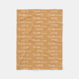 Moderne Fleece Personalisiert Name Baby Blanket