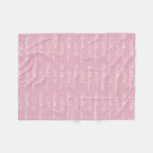 Moderne Fleece Personalisiert Name Baby Blanket (Vorderseite (Horizontal))