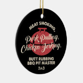 Moderne Fleischrauchen GRILLEN Pit Master Vater Keramik Ornament (Rechts)