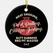 Moderne Fleischrauchen GRILLEN Pit Master Vater Keramik Ornament (Vorne)