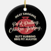 Moderne Fleischrauchen GRILLEN Pit Master Vater Keramik Ornament (Hinten)